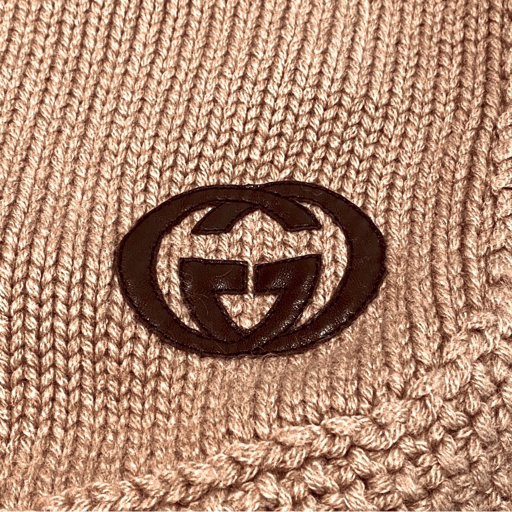 GUCCI KNIT CAMEL WITH TURTLENECK PONCHO. - Picture 6 of 10